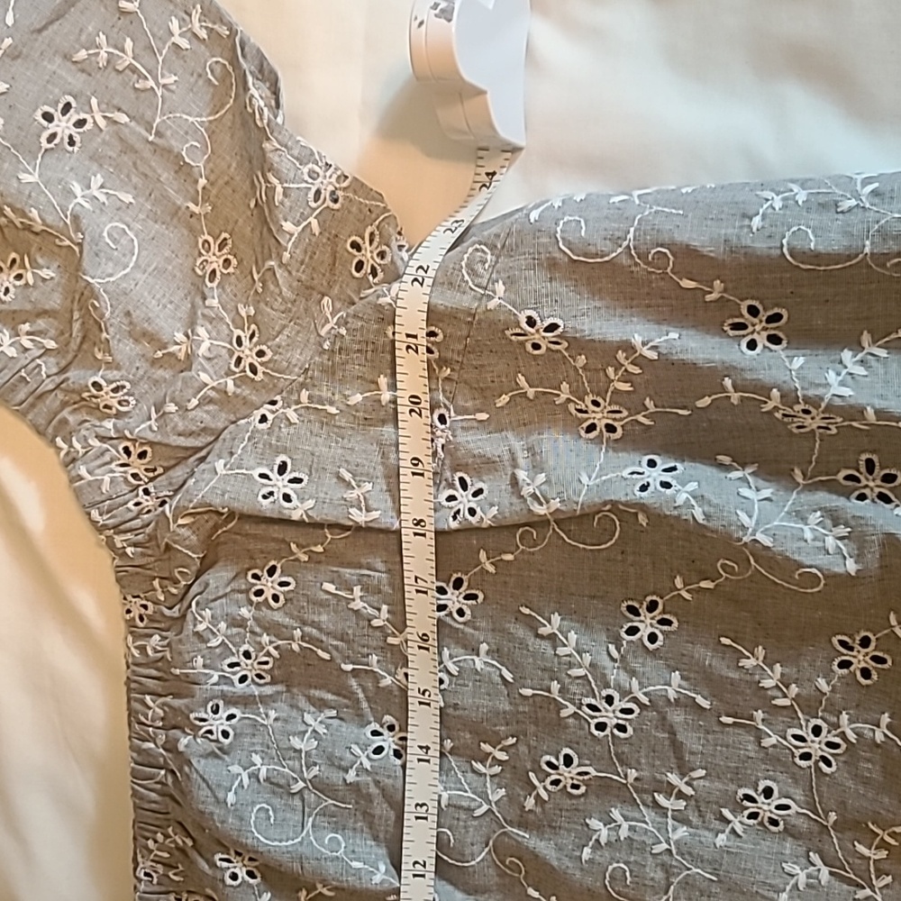 NWT Lane Bryant Dress Embroidered Eyelet Off-The-Shoulder - Picture 4 of 8
